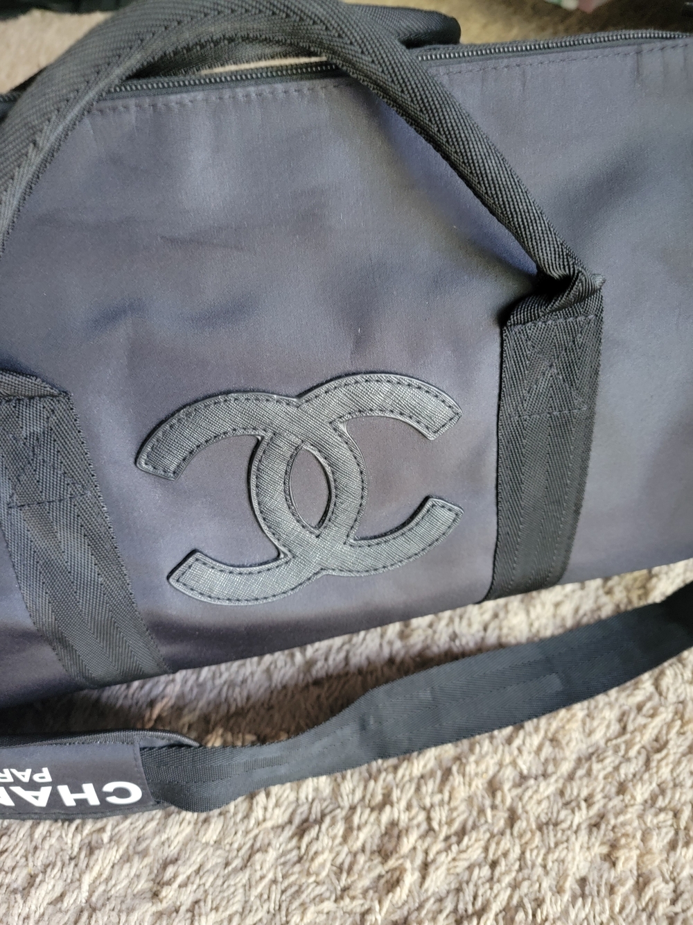 Chanel Novelty Black Travel Duffle Bag(NEW) - Picture 5 of 6